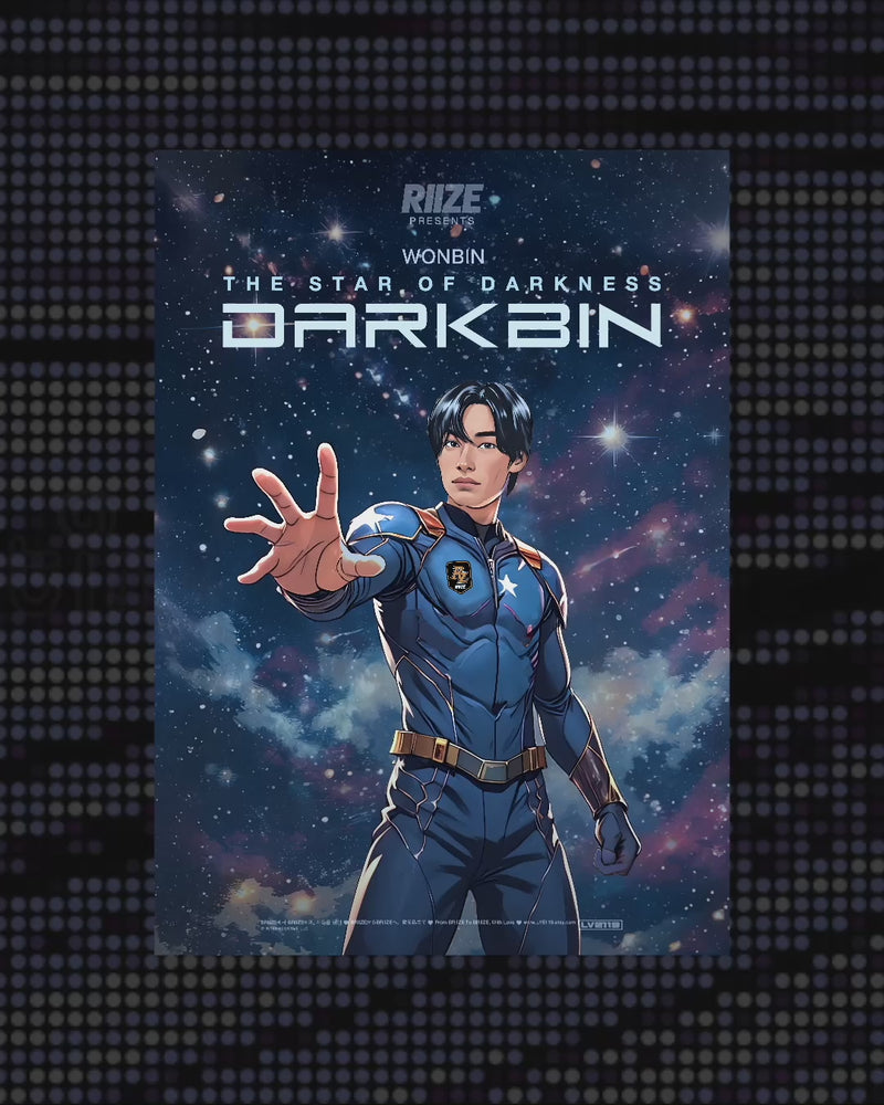 DARKBIN Poster - Wonbin - RIIZE