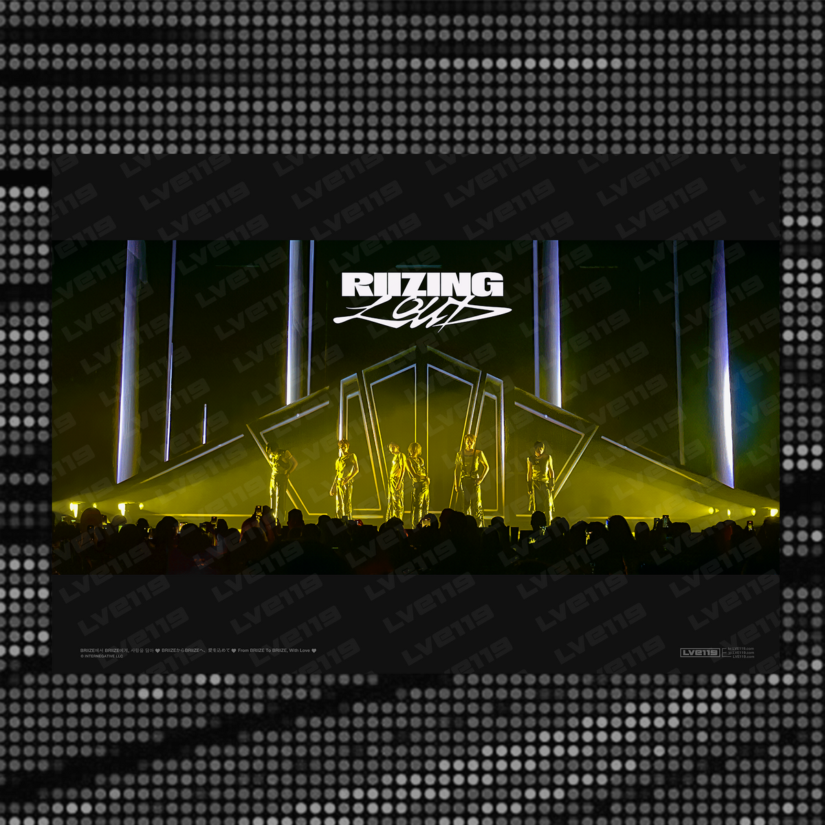 YELLOW SPOTLIGHTS Poster - RIIZE - RIIZING Loud Tour