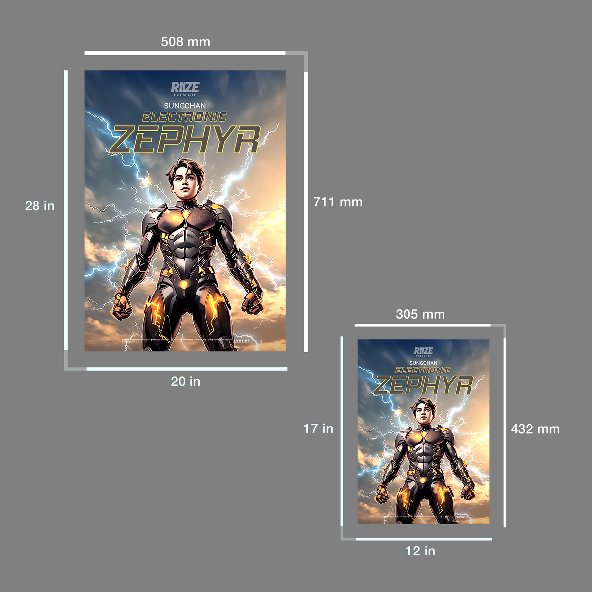 RIIZE “Electronic Zephyr” Poster (SUNGCHAN) [US]