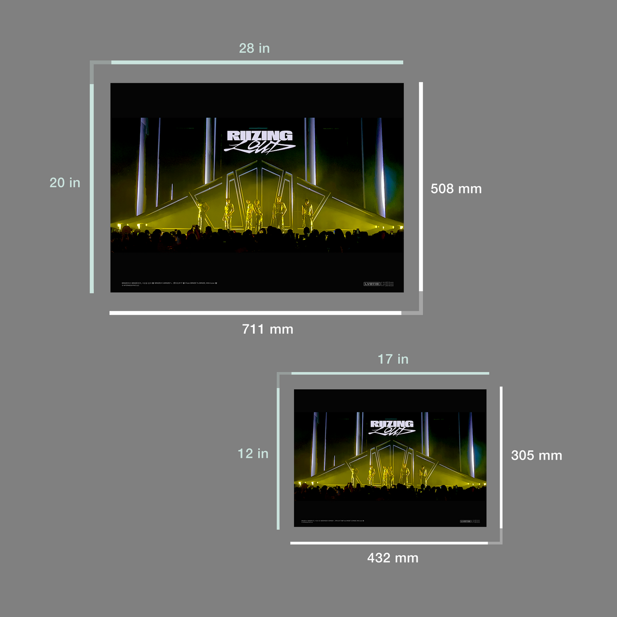 YELLOW SPOTLIGHTS Poster - RIIZE - RIIZING Loud Tour